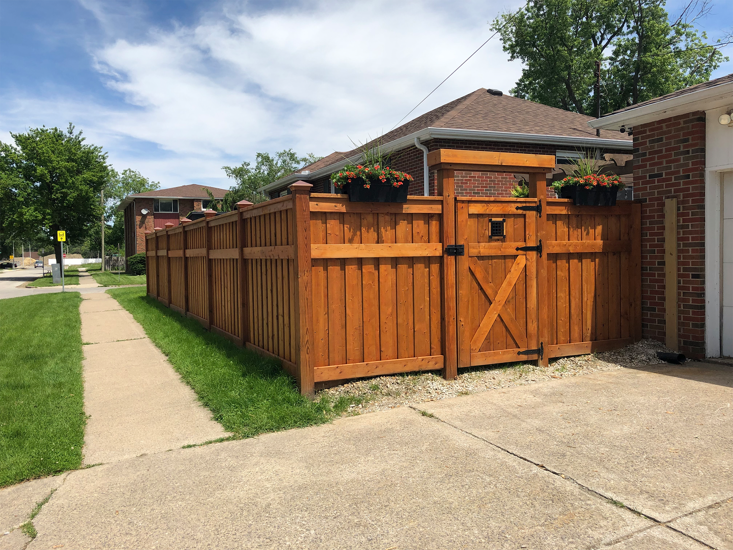 wood fence