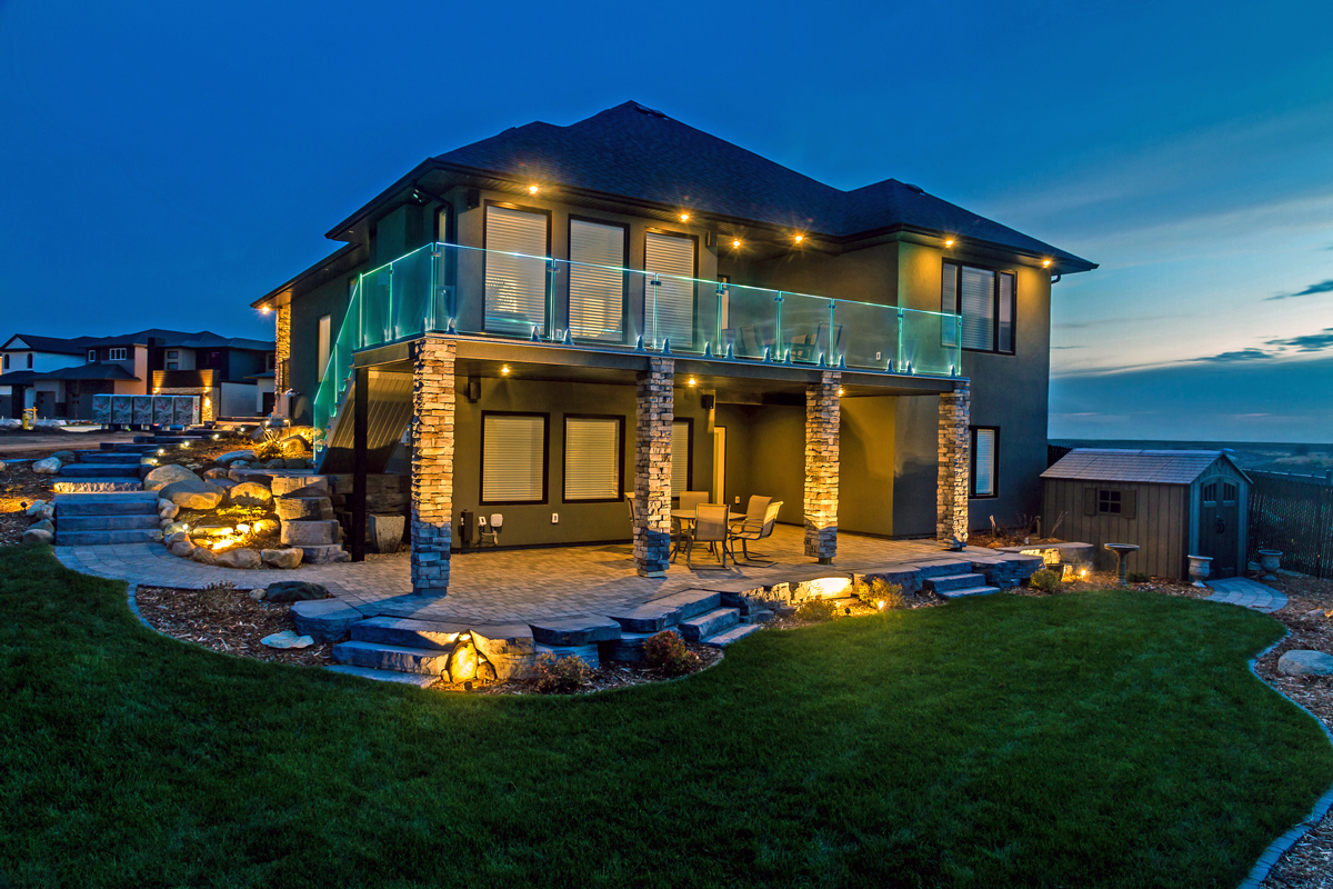 crystal glass railing